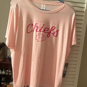 NFL Kansas City Chiefs Pink Short Sleeve Tee